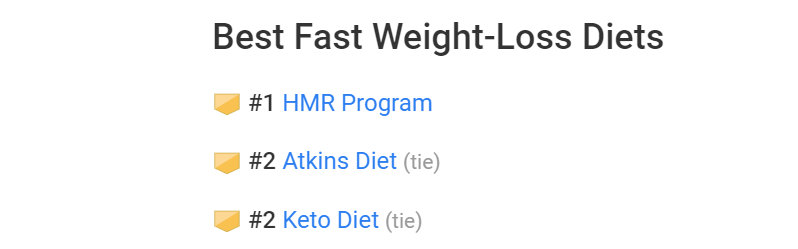 fastest diet to lose weight